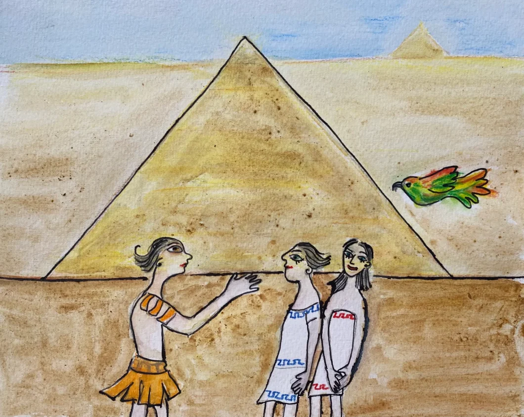 O Regresso a Pompeia: Capítulo VII -A Grande Pirâmide de Gizé, Autoria de Teresa Torres