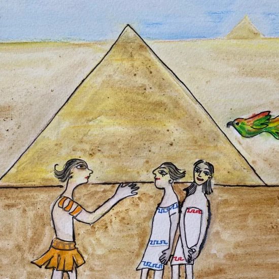 O Regresso a Pompeia: Capítulo VII -A Grande Pirâmide de Gizé, Autoria de Teresa Torres